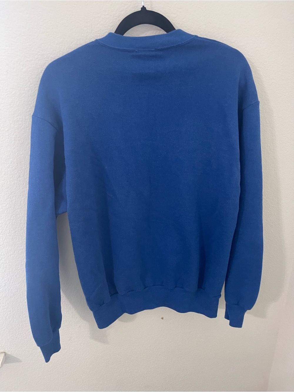 Vintage 1990’s Mickey Mouse Blue Crewneck Sweatshirt - Mickey Established Fun - Picture 2 of 4